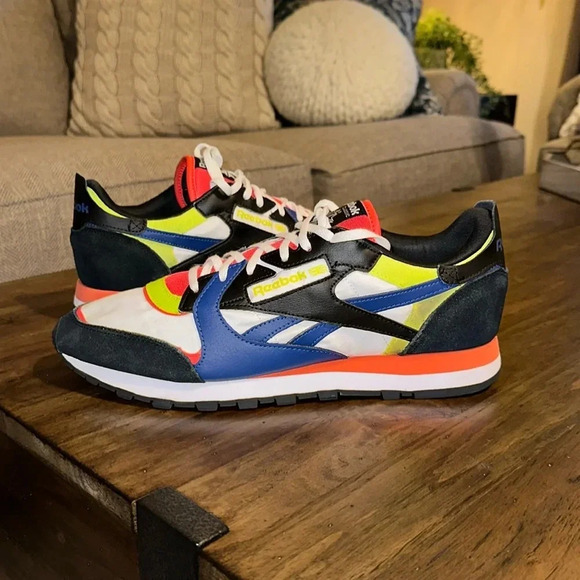 REEBOK Men Classic Leather Course Running A Pied GX2846 Multi SZ 12 Sneaker/Shoe - Picture 3 of 17